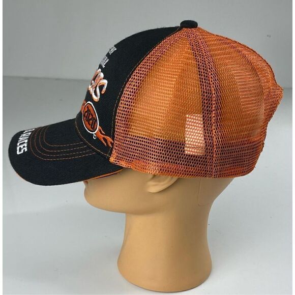 2020 80th Annual Sturgis Rally & Races Mesh Back Adjustable Hat Cap Orange Black - Picture 3 of 7